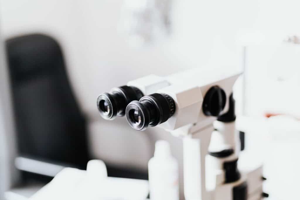 Eye exam equipment