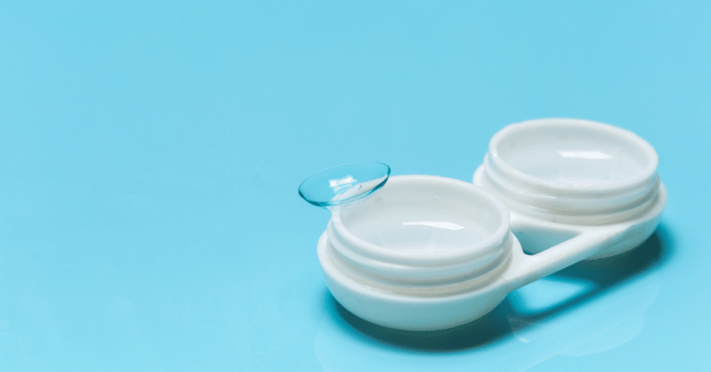 Contact lens and case