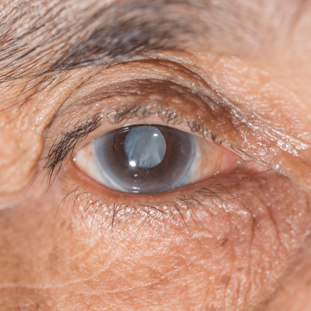Mature cataract up close